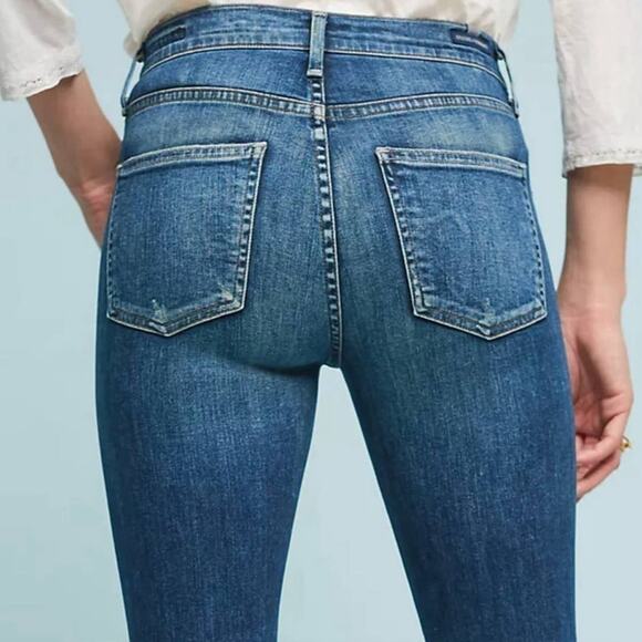 UEC CITIZENS OF HUMANITY ROCKET CROP HIGH RISE SKINNY DEMIN JEANS SZ 27 - Picture 3 of 12